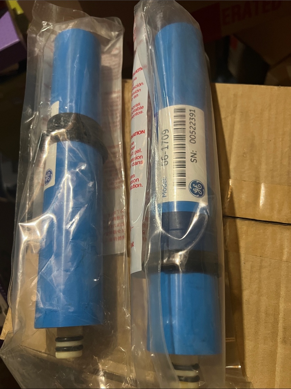 2 GE FX12M SmartWater Reverse Osmosis Membrane Filter Replacement, Part 66-1709